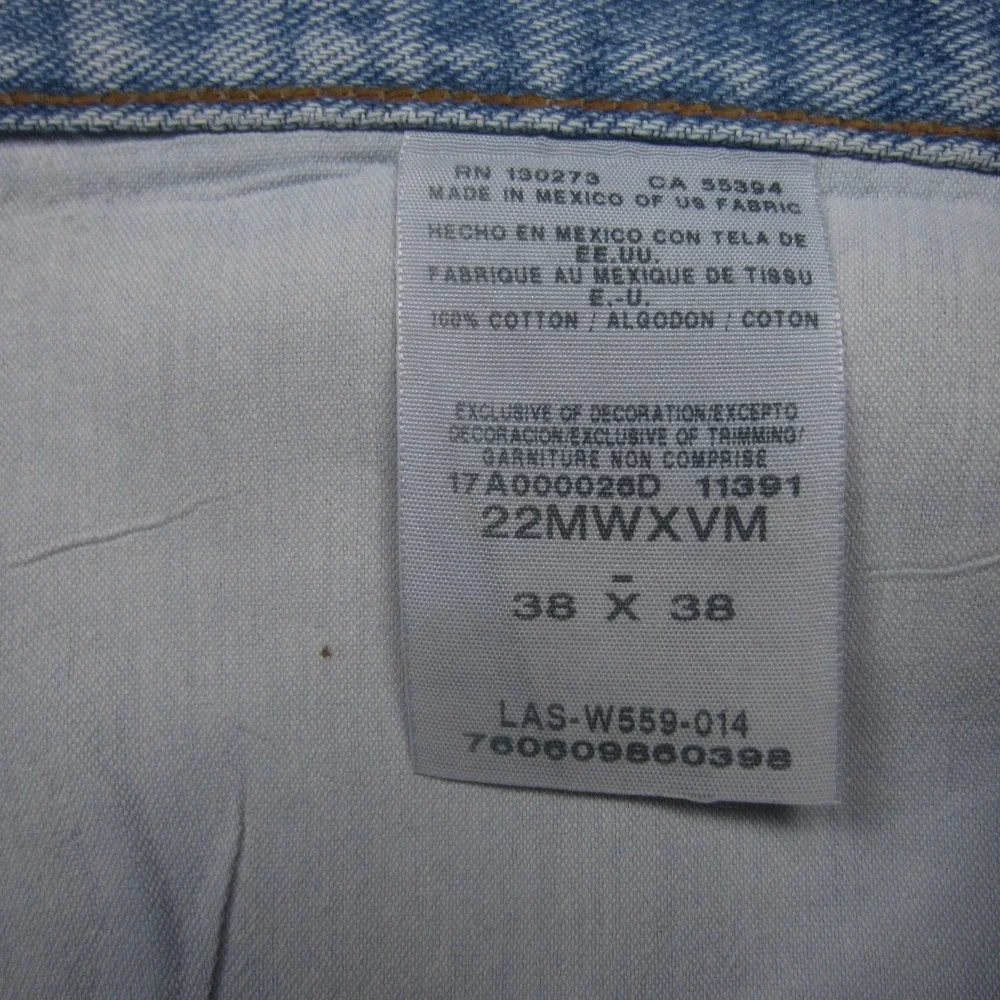 Wrangler 20X Jeans‎ Mens 38x33 Style 22 Original Light Wash Denim